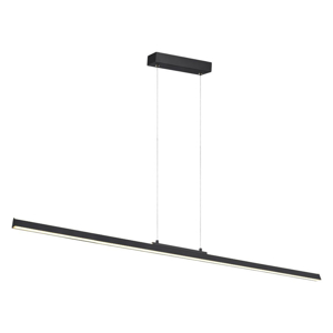 Lampadario barra 151cm sospensione led nera moderna per tavolo