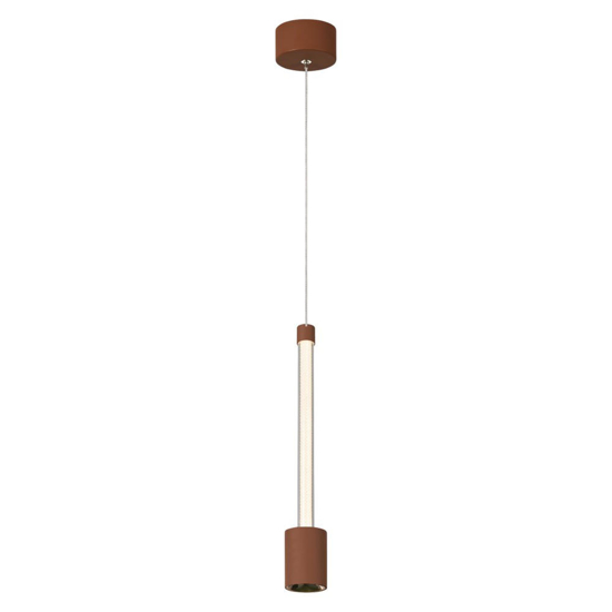 Lampada a sospensione cmarrone cammello pendente led design moderna