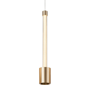 Lampada a sospensione oro design moderna pendente led