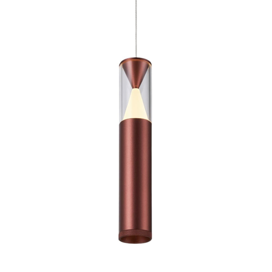 Lampadario pendente per isola cucina cilindro design oro rosa