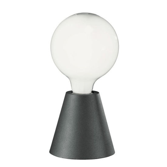 Ondaluce pl fog applique moderna nera minimalista