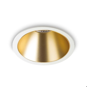 Game trim round bianco oro ideal lux faretto led incasso soffitto 11w 3000k