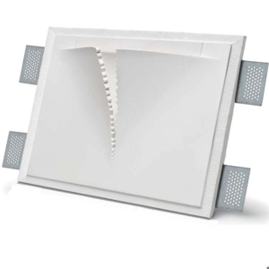 Applique da incasso a parete di gesso led bianco 13w 2700k