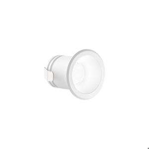 Ideal lux virus faretto led incasso tondo 3w 3000k bianco