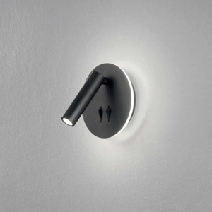 Ap sella ondaluce applique per comodino camera de letto led orientabile nera