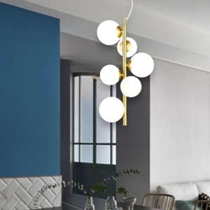 Perlage sp6 ideal lux lampada a sospensione bianco oro