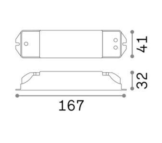 Ideal lux driver dimmer lika dali/push 25w