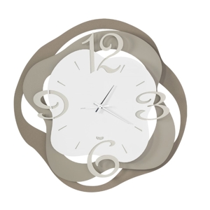 Orologio da parete design moderno beige sabbia avorio