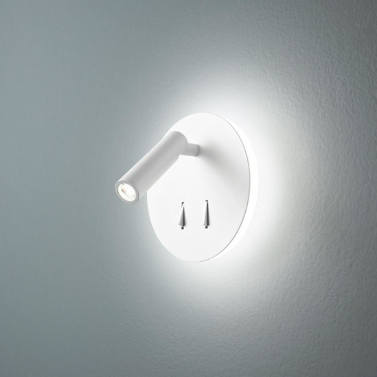 Perenz plug applique per comodino rotonda doppio led orientabile