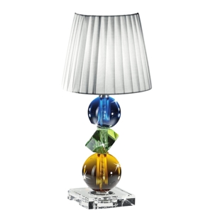 Lampada da comodino vetro cristallo multicolore