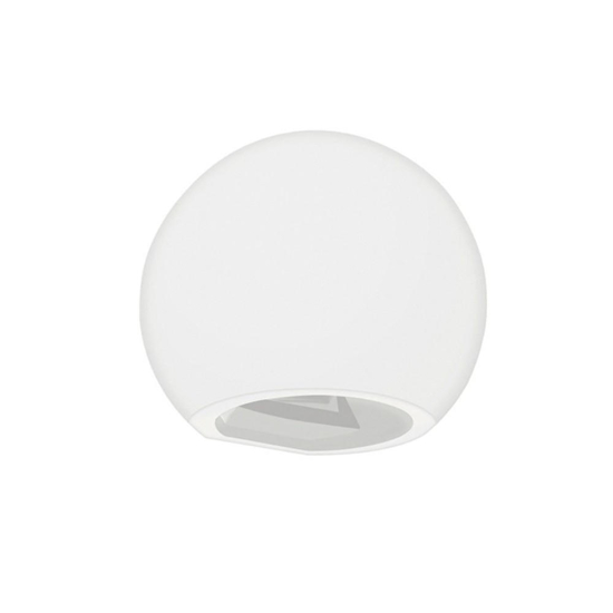 Applique da parete calcestruzzo bianco design moderna luce biemissione