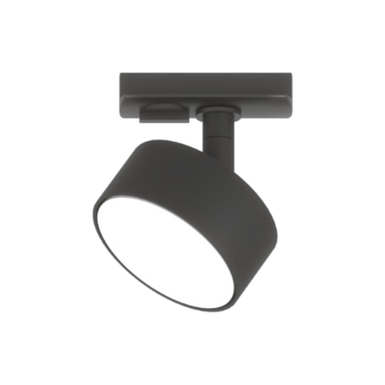 Faretto gx53 led accessorio per binario monofase orientabile nero