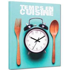 Orologio da parete cucina quadro stampa su tela