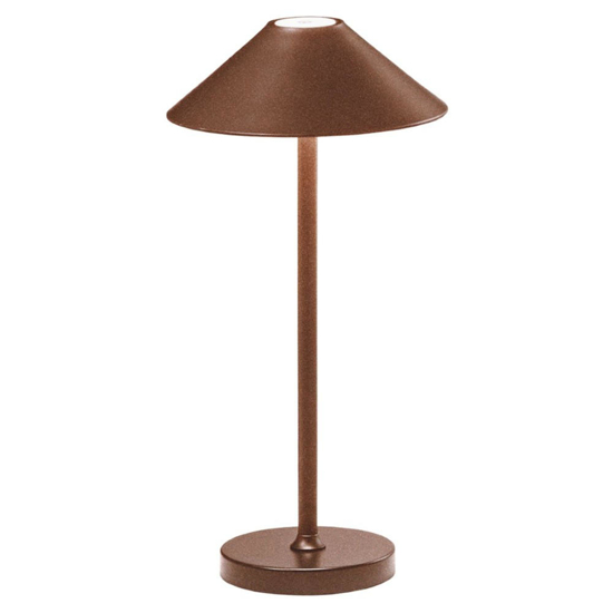 Lt moon ondaluce lampada da tavolino bar esterno corten led senza fili ip54