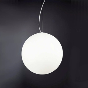 Ideal lux mapa bianco sp1 d40 sospensione sfera in vetro bianco