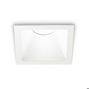 Game trim square ideal lux faretto a led da incasso soffitto 11w 2700k quadrato bianco