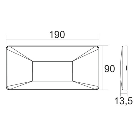 Life segnapasso per esterno 220v ip65 antracite led 3,5w tricolor