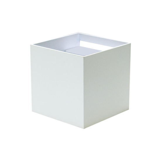 Life applique  tricolor 20w ip65 cubo bianco per esterno