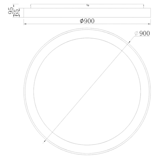 Plafoniera oro dorata rotonda 90cm led 78w 3000k moderna fp