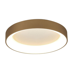 Plafoniera oro rotonda 45cm led 30w 3000k circolare fp