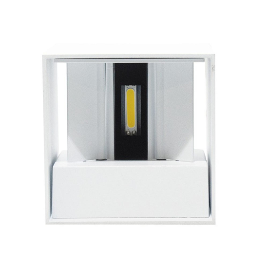 Applique cubo bianco per esterni smart life wifi ip65  tricolor rgb