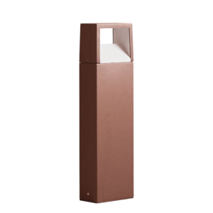 Lampione da giardino marrone corten moderno led 3000k 4000k 6500k ip54