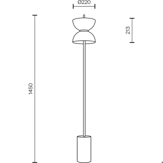 Lampada da terra per salotto moderna oro base di marmo