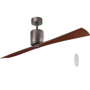 Ventilatore bronzo 15-30 mq da soffitto 2 pale