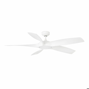 Ventilatore da soffitto bianco fino a 28mq con luce silenzioso