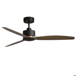 Ventilatore da soffitto marrone pale in legno fino a 18mq