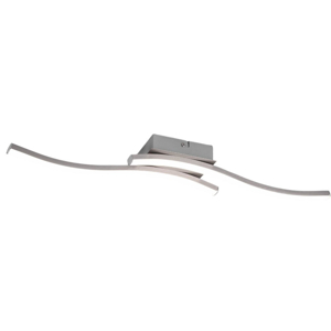 Plafoniera grigio nichel led 10w 4000k design moderna