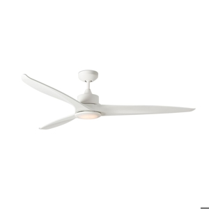 Ventilatore a pale da soffitto bianco con luce fino a 28mq