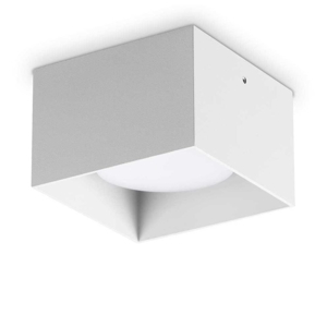 Ideal lux spike pl1 square faretto led quadrato bianco gx53 3000k