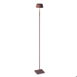 Lampada da terra per esterno pure pt ideal lux marrone