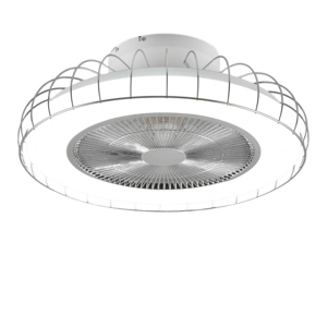 Lampadario ventilatore a plafoniera bianco moderno app smart