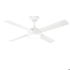 Ventilatore da soffitto bianco perenz con luce