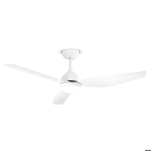 Ventilatore da soffitto bianco perenz con luce a pale