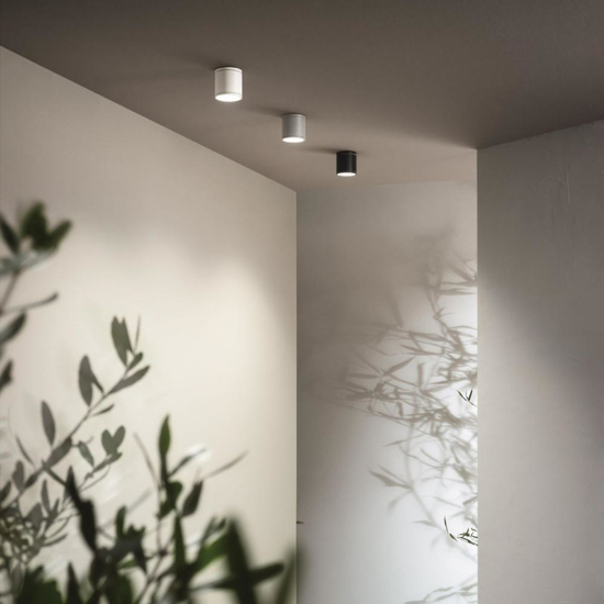 Ondaluce pl jubo faretto grigio da soffitto esterno tondo gu10