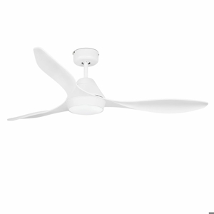 Lampadario con ventilatore a pale da soffitto bianco con luce fino 28mq