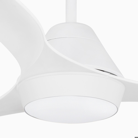 Lampadario con ventilatore a pale da soffitto bianco con luce fino 28mq