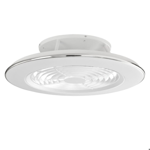 Lampadario a ventilatore da soffitto bianco moderno con luce silenzioso