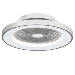 Ventilatore con luce a plafoniera da soffitto grigio silenzioso