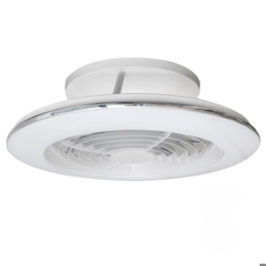 Plafoniera a ventilatore con luce da soffitto bianco moderno silenzioso