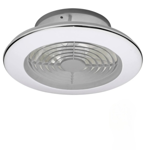 Ventilatore da soffitto a plafoniera con luce grigio fino a 13mq