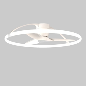 Lampadario a ventilatore bianco da soffitto con luce fino a 20mq