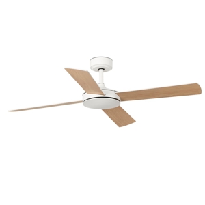 Ventilatore da soffitto fino a 28mq a pale bicolore bianco legno