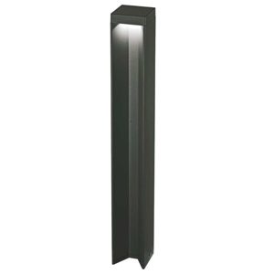 Lampione da esterno kurt pt 4000k ideal lux nero ip54 design