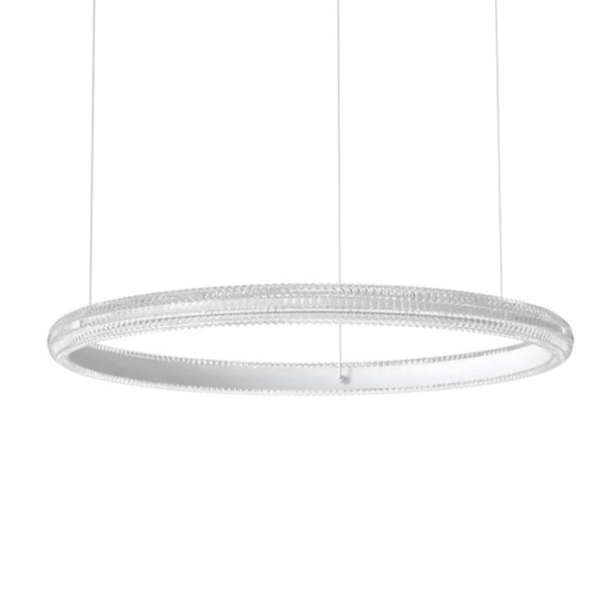 Lampadario per camera da letto ideal lux miracle sp d60 cerchio led