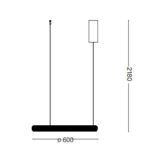 Lampadario per camera da letto ideal lux miracle sp d60 cerchio led