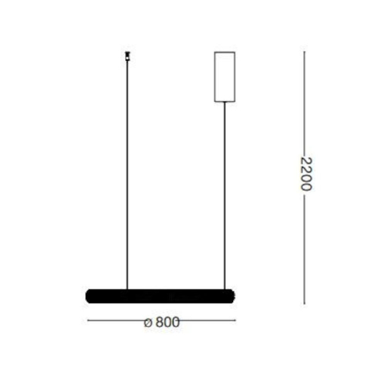 Miracle sp d80 ideal lux lampadario a sospensione led cristalli